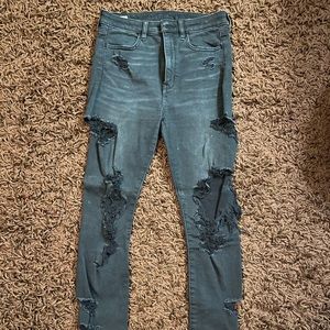 Black American Eagle skinny jeans